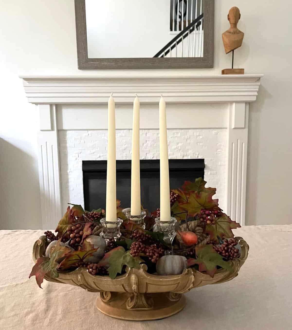 Create An Easy And Elegant Fall Centerpiece Pure Happy Home