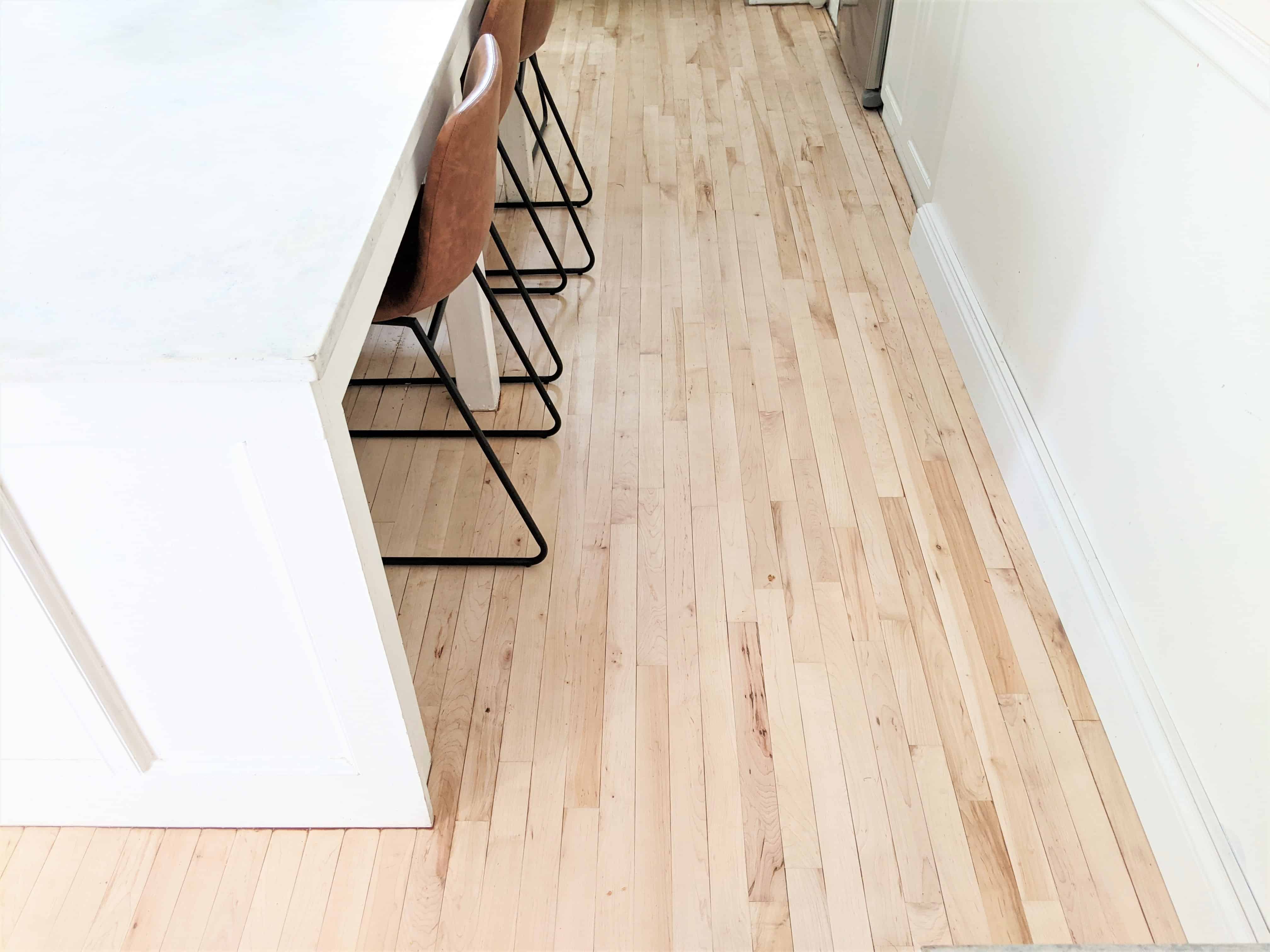 wood floors kitchen isalnd