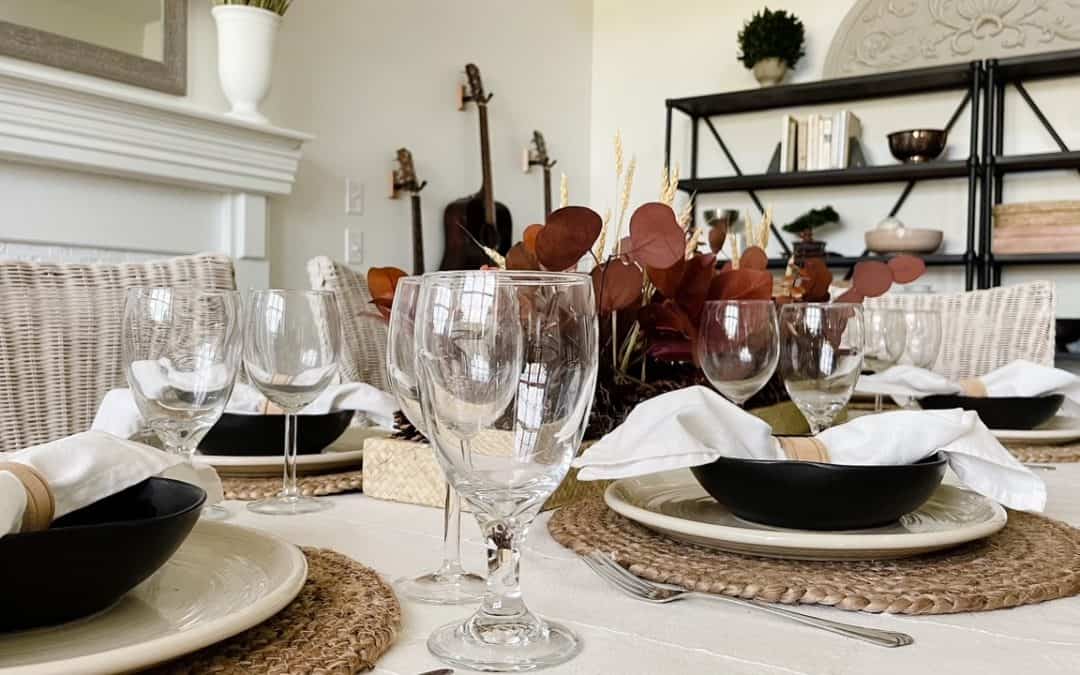 Save Money with a Thrifted Fall Table Setting