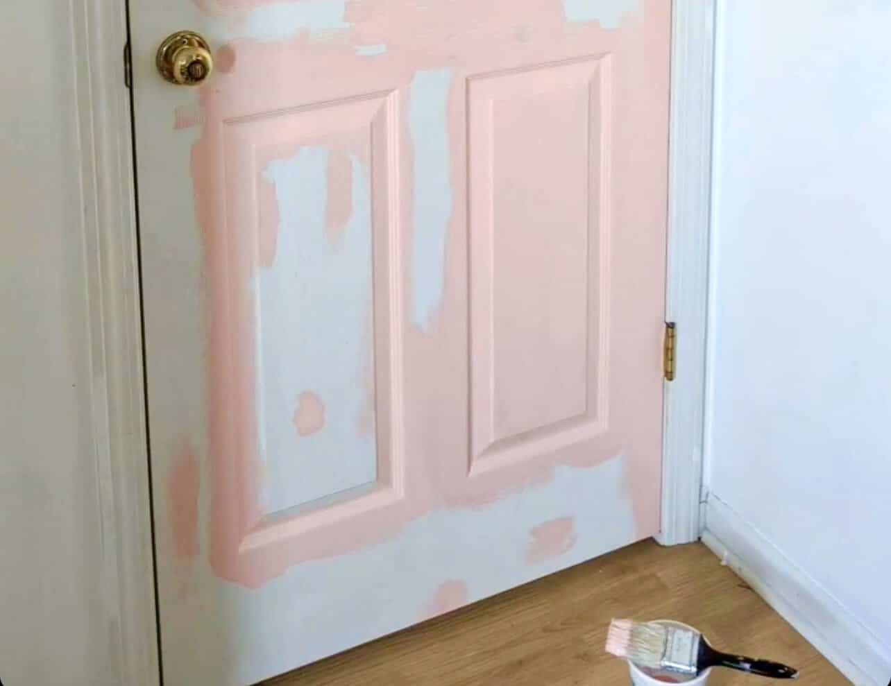 door being painted
