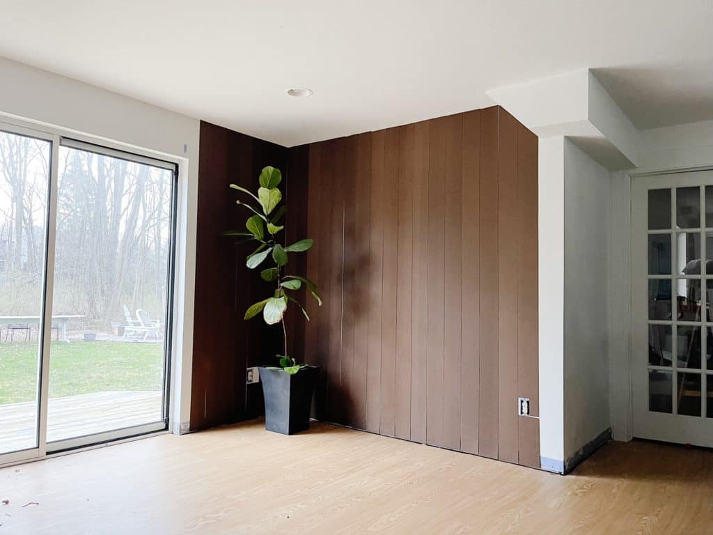 diy plank wall
