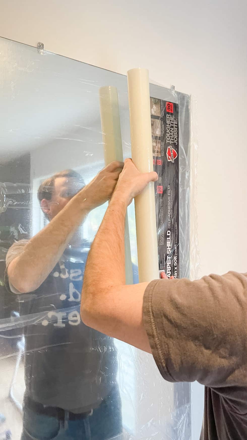 How to Remove a Mirror That is Glued to the Wall - Pure Happy Home