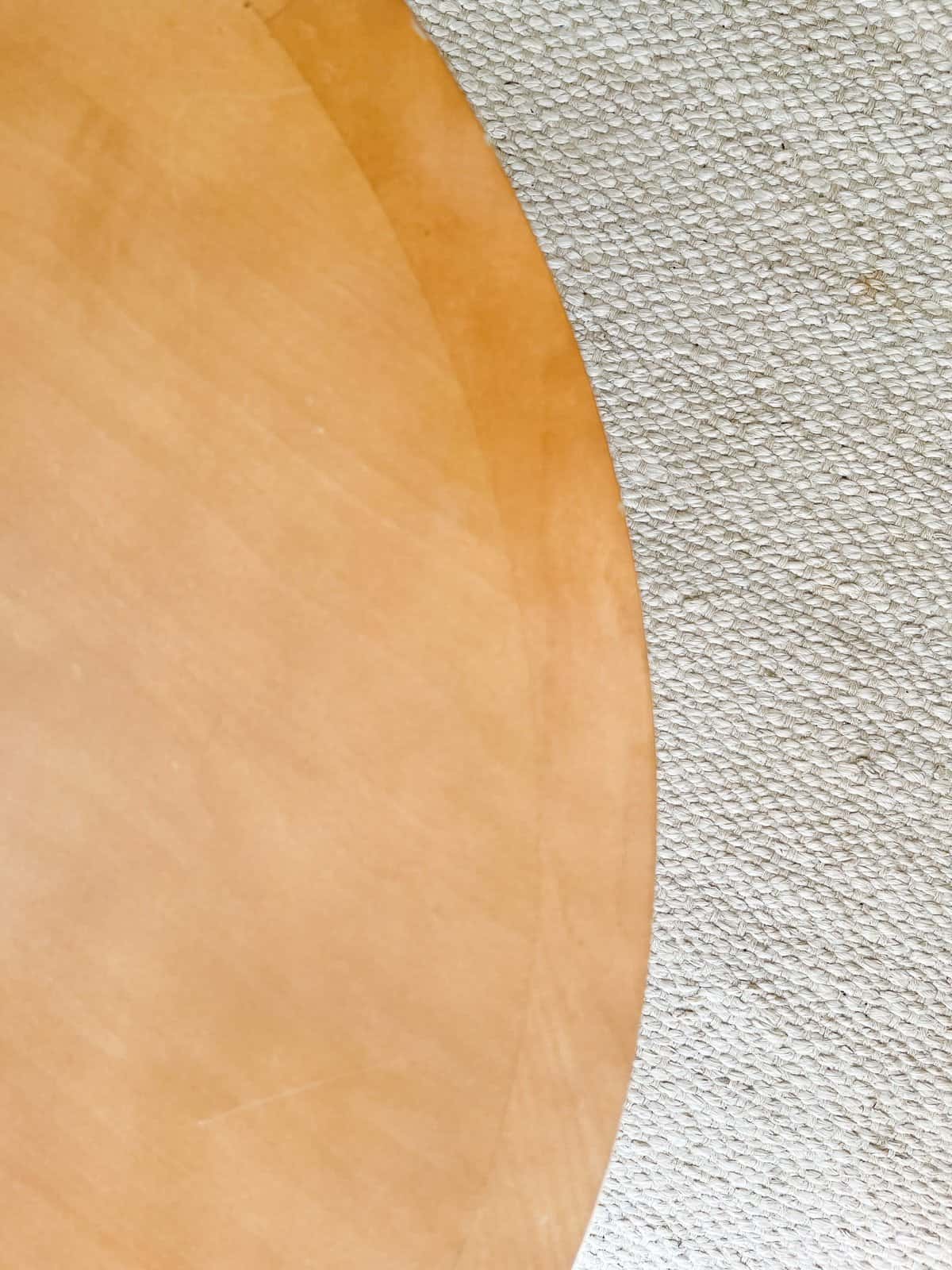 thrifted furniture round table