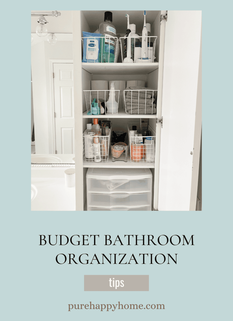 budget bathroom organization tips
