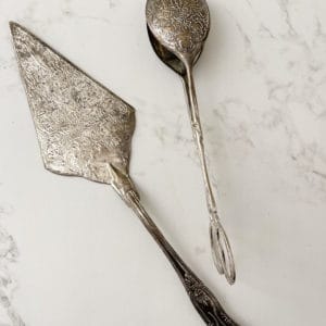 silver plated serving utensils