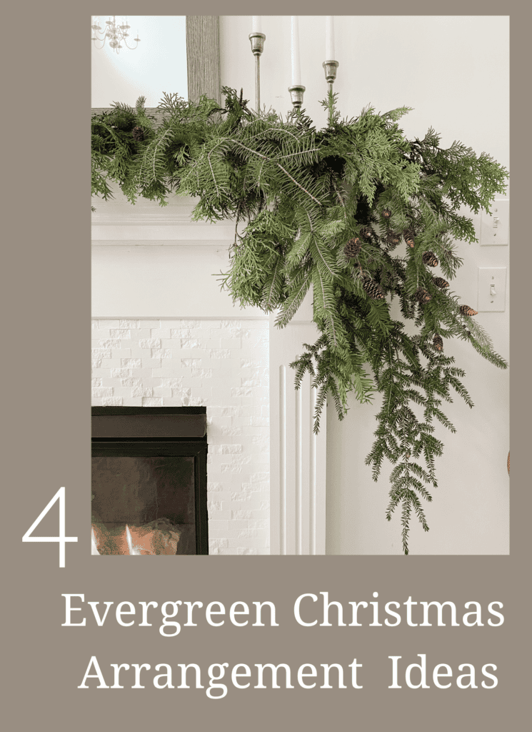 four fresh evergreen Christmas arrangements ideas