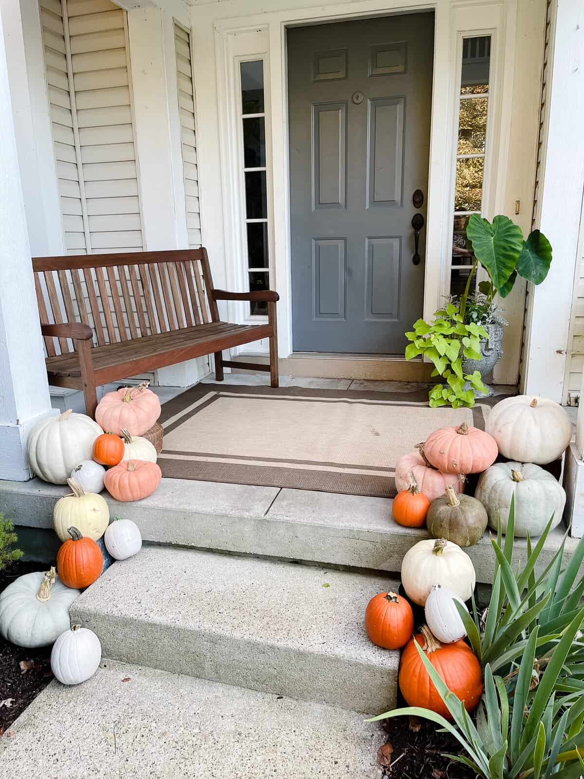 fall front porch cottage style