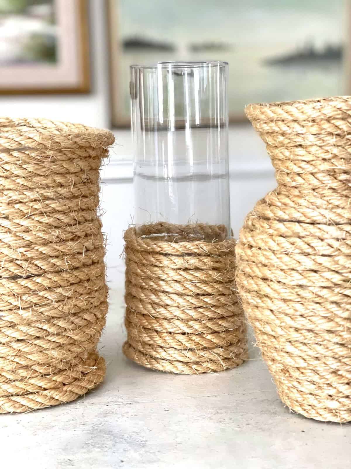 Jute Rope Vase Craft - Pure Happy Home