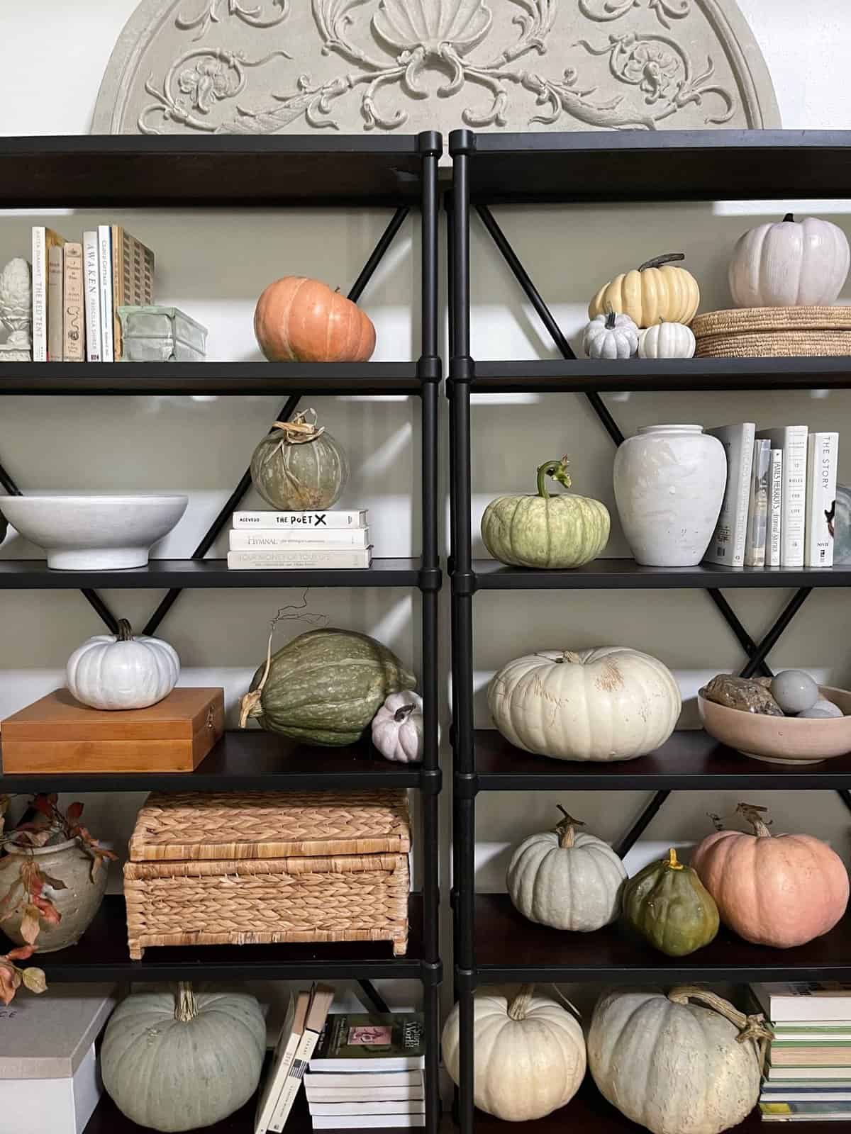 budget styling with pumpkins