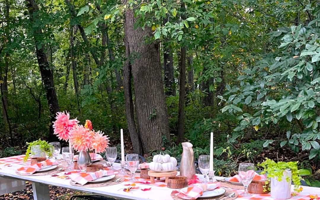 Festive Outdoor Fall Tablescape