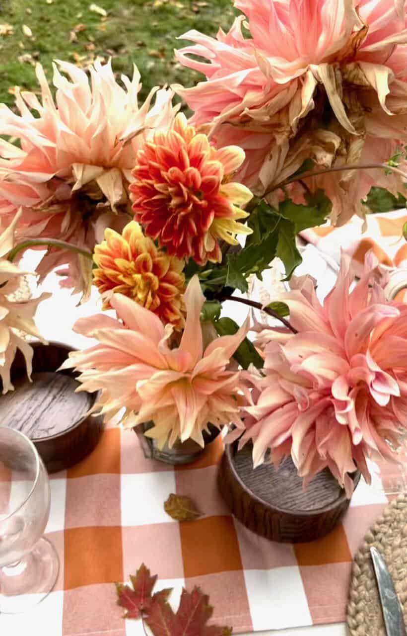 cottage fall tablescape