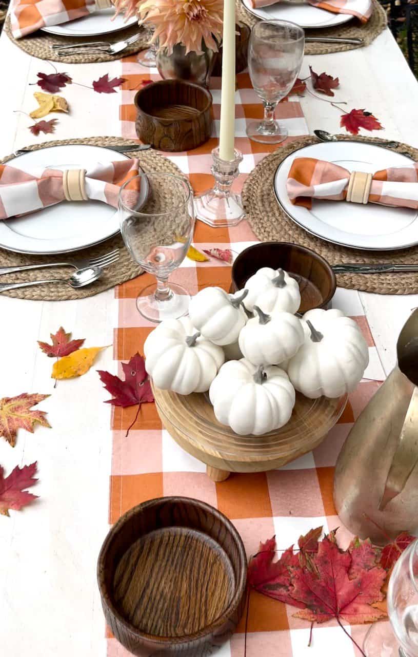 Festive Outdoor Fall Tablescape - Pure Happy Home