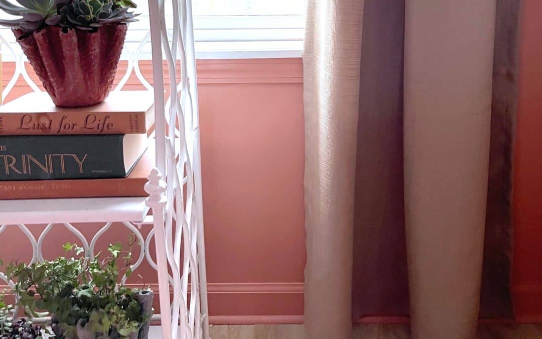 Decorating a Plain Window with Plants & Curtains
