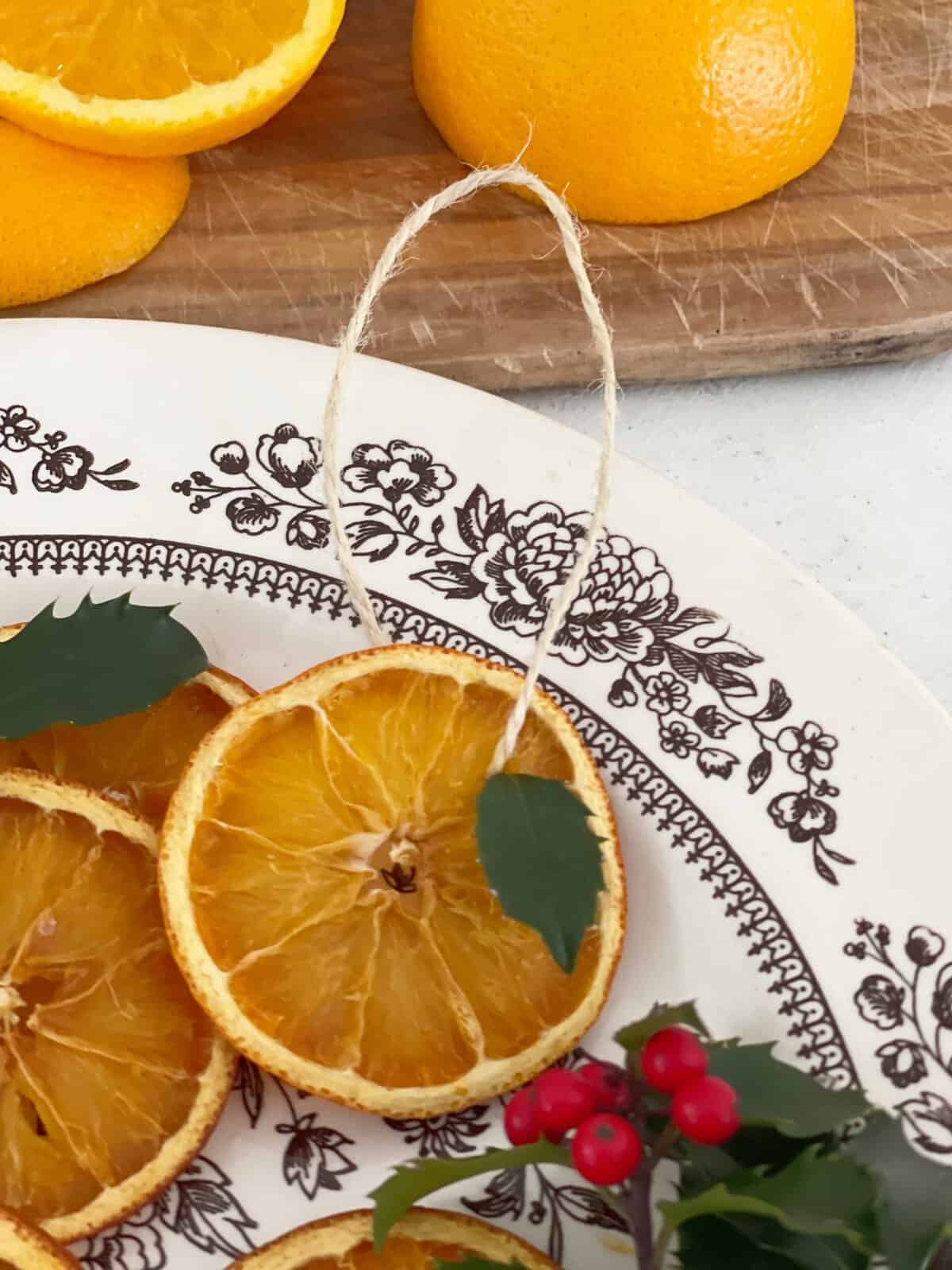 Simple Dried Orange Slice Ornament Craft - Pure Happy Home