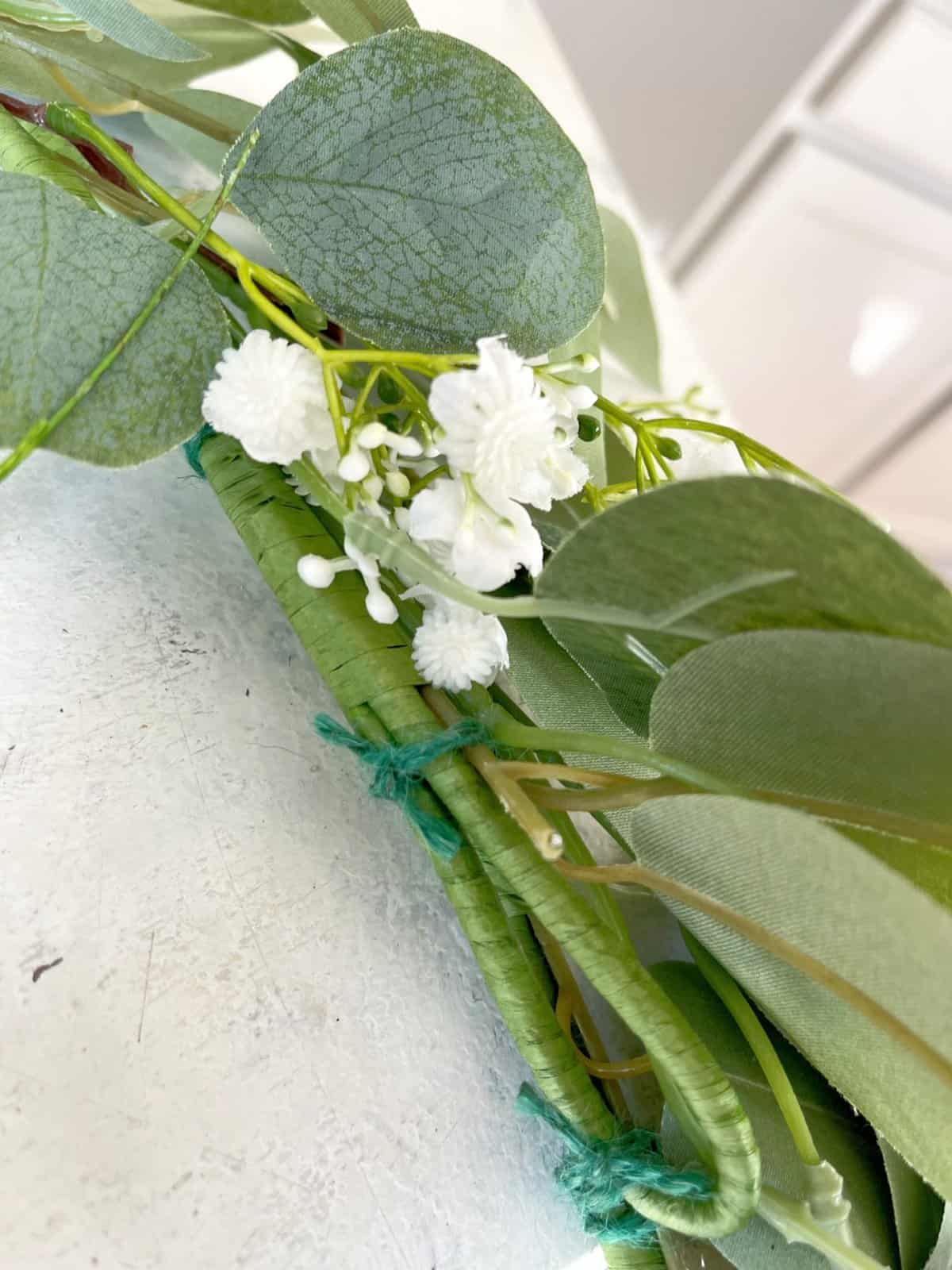 How to Make a Wreath from a Garland Pure Happy Home