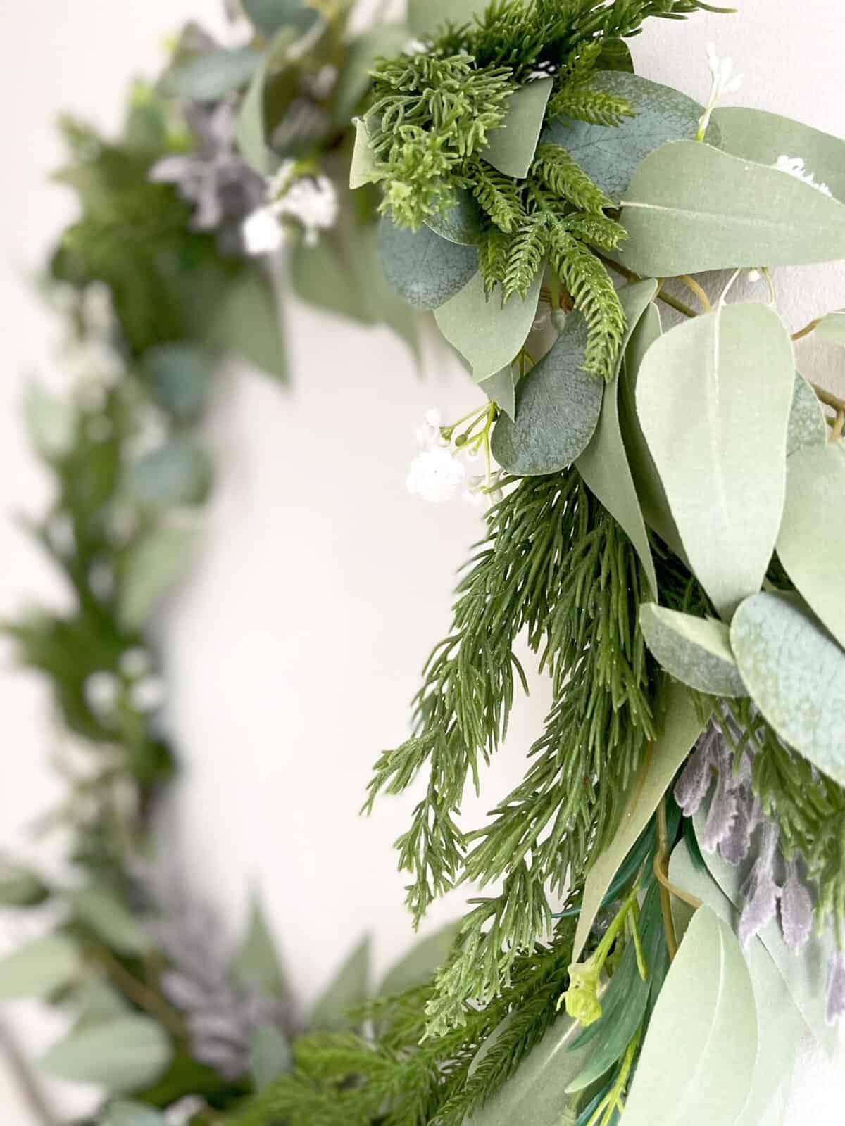 How to Make a Wreath from a Garland Pure Happy Home