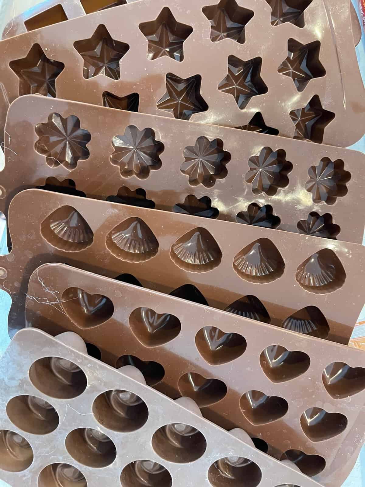 Homemade Boxed Chocolates molds