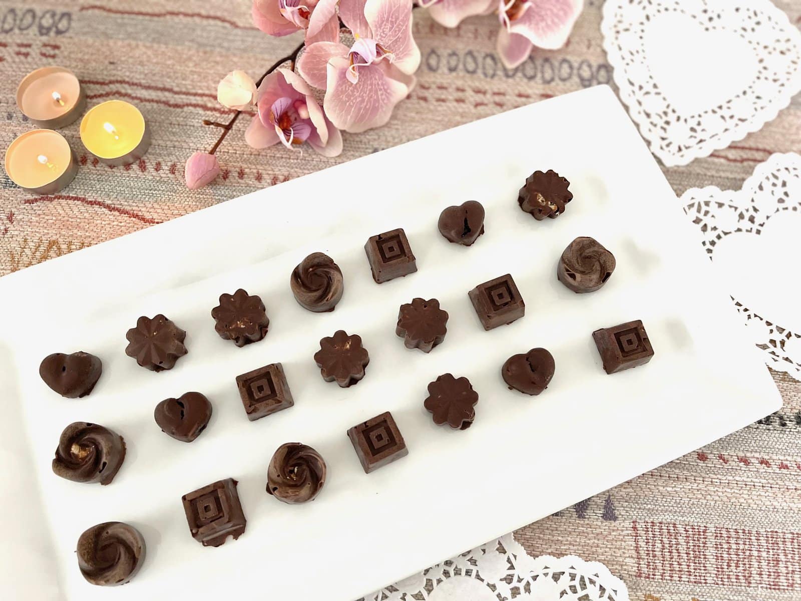 Homemade Boxed Chocolates romantic