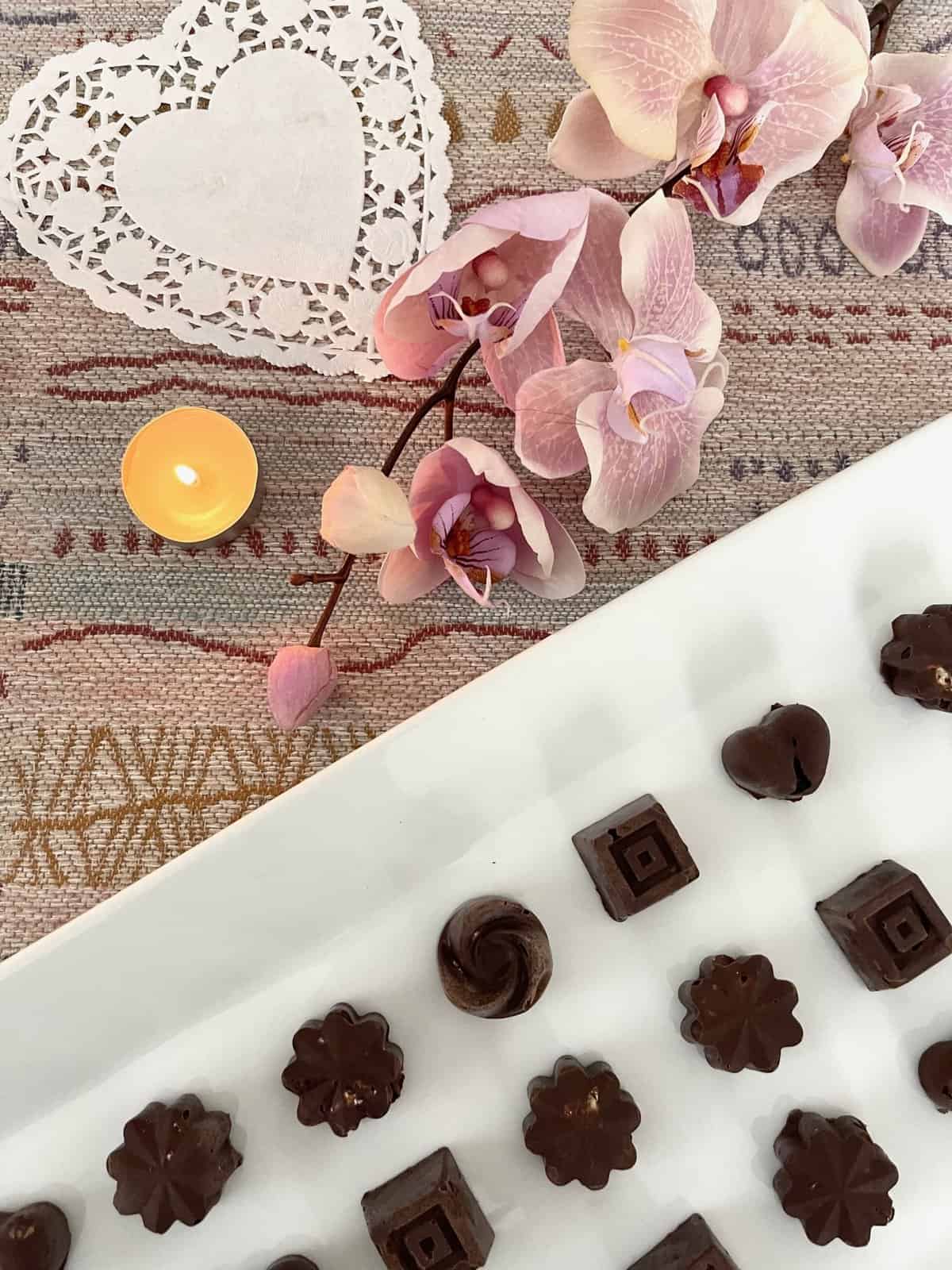 Homemade Boxed Chocolates Valentine's Day