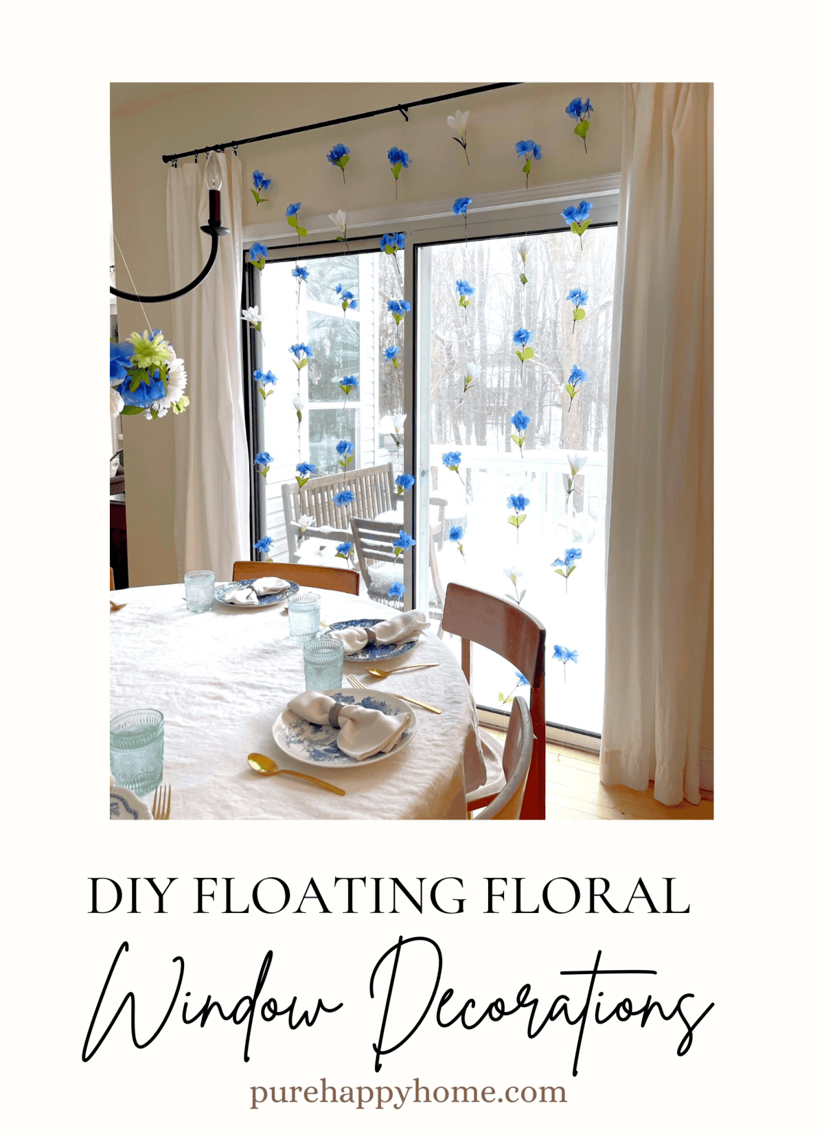 floating floral wall backdrop