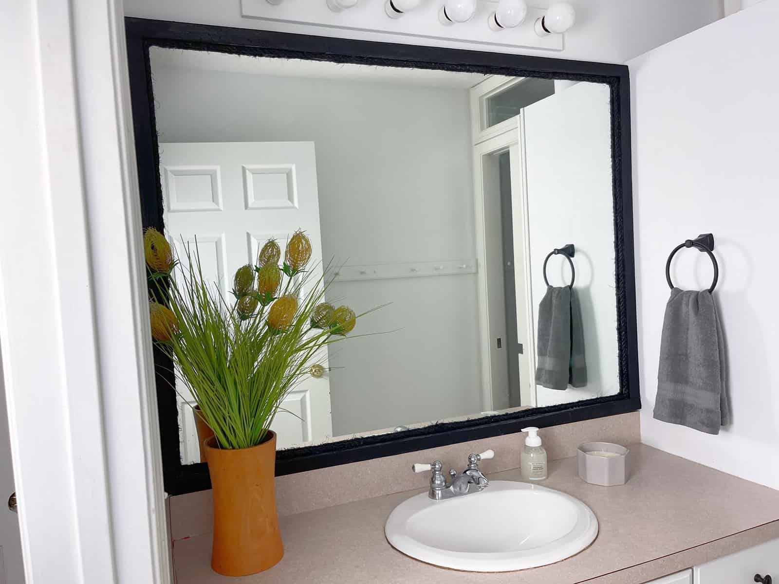 frame bathroom mirror home renovation