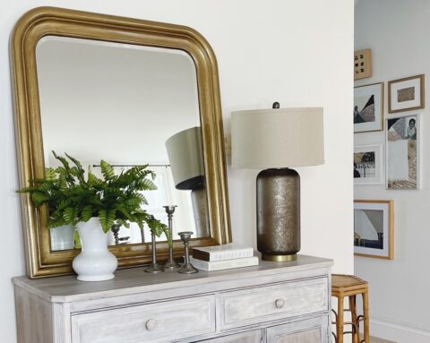Pottery Barn Gold Mirror Hack - Pure Happy Home