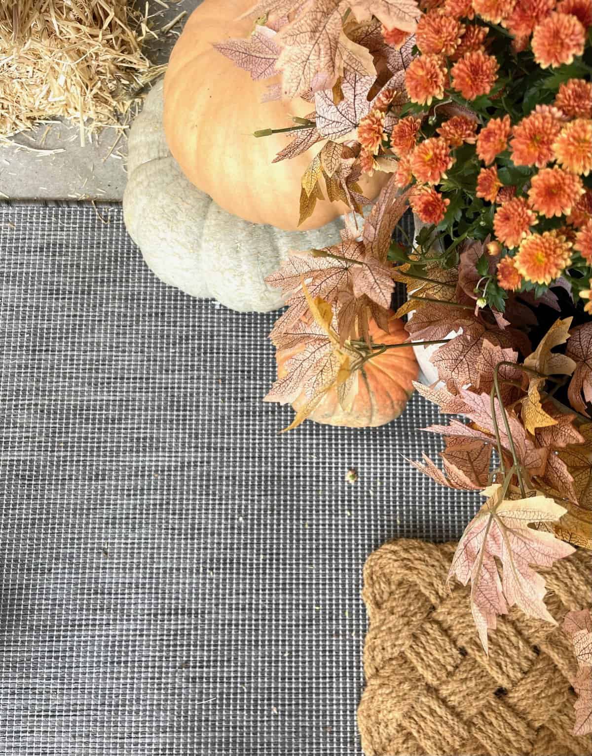 fall front porch budget friendly