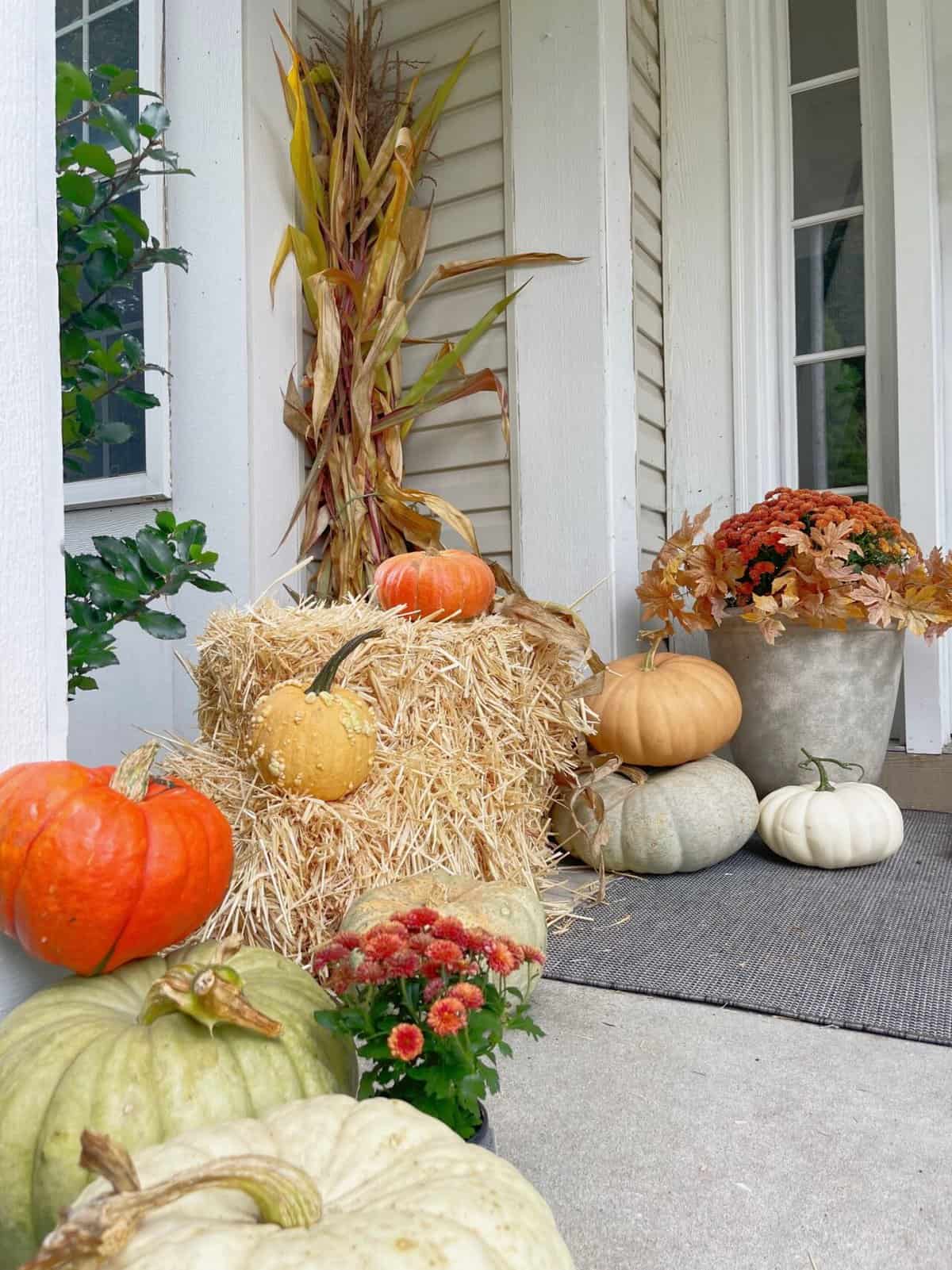 Turn Your Fall Front Porch Into a Pumpkin Patch - Pure Happy Home