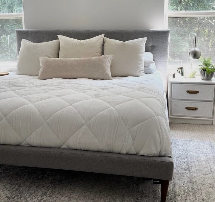 How We Transformed a Thrifted Upholstered Bed into a Custom Masterpiece
