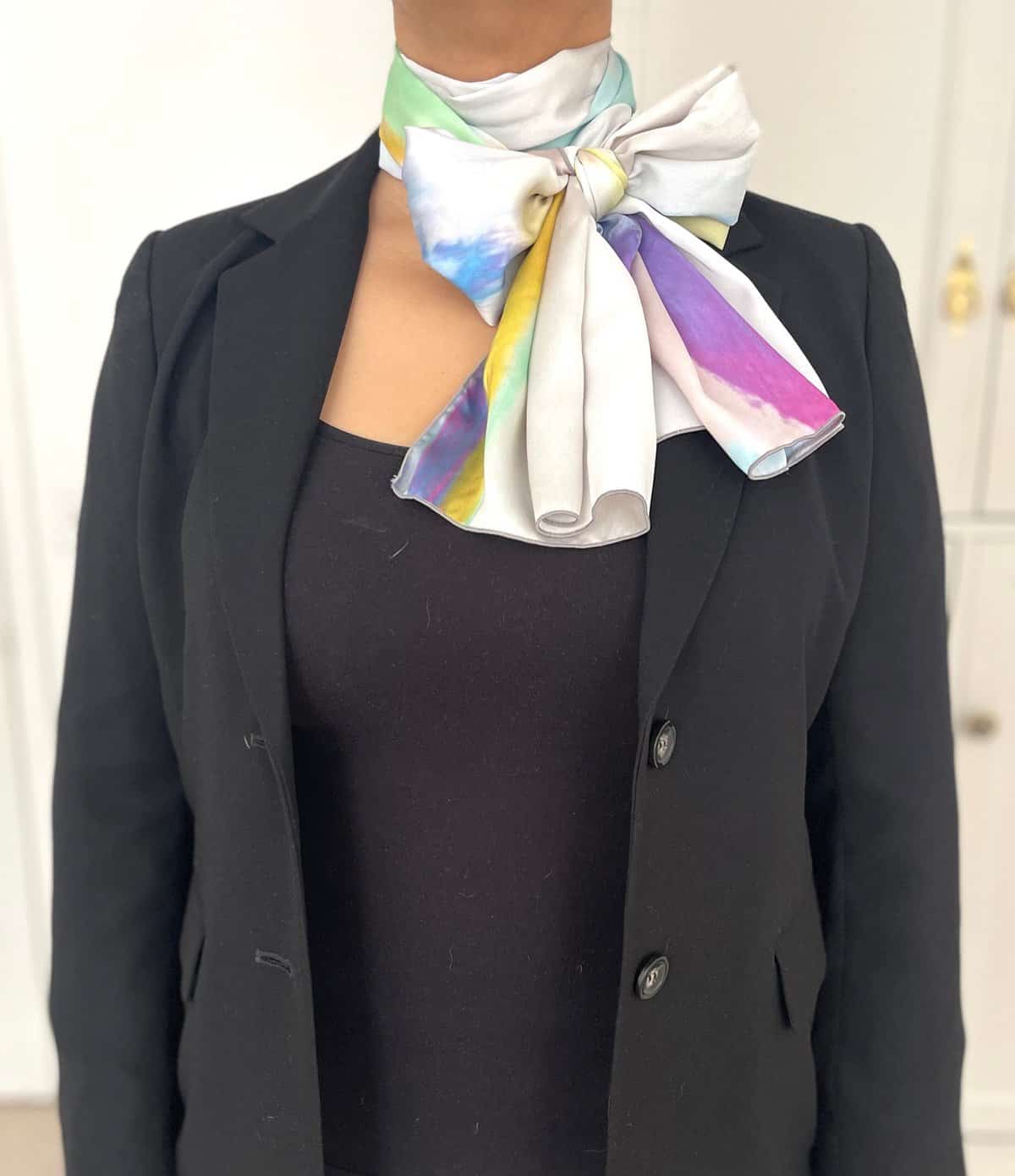 simple ways to tie a long scarf