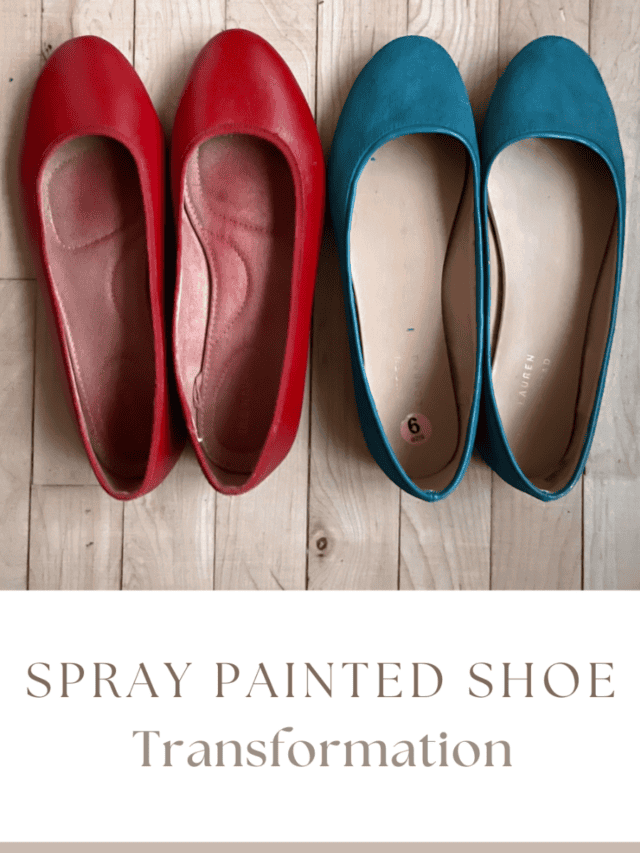 Transform Shoes with Spray Paint